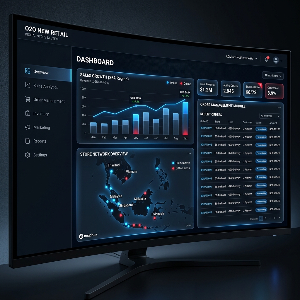 VSHARE O2O Solution Dashboard